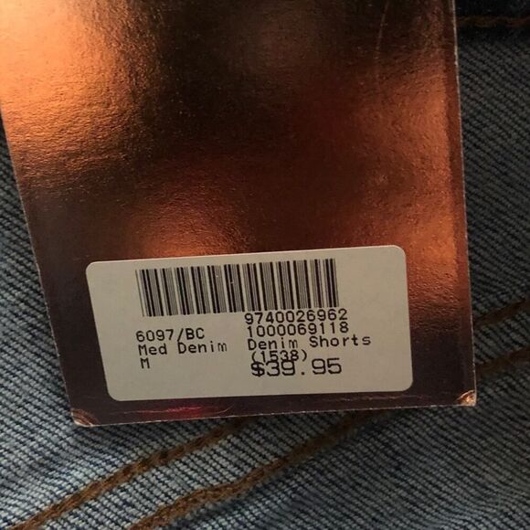 AP Blue by Aphrodite Distressed Denim Shorts - Picture 6 of 8